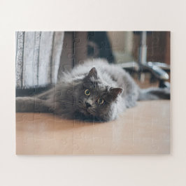 Quebra-cabeça Kit de Personalização Gato Pet Gatinho Diversão