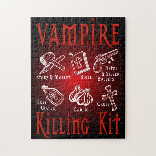 Quebra-cabeça Kit Engraçado de Morte de Vampiro (Vertical)