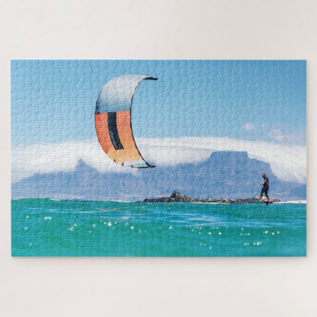 Quebra-cabeça Kite Surfing Kitesurfing Sea Water Sports Summer (Horizontal)
