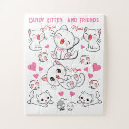 Quebra-cabeça KIttens Kids Brancos e Bonitos