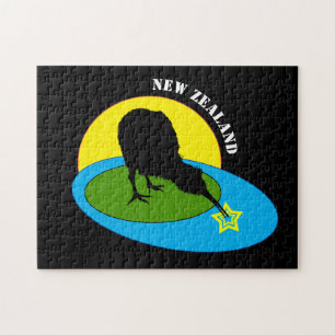 Quebra-cabeça Kiwi - Nova Zelândia Bird & Aotearoa / quebra-cab
