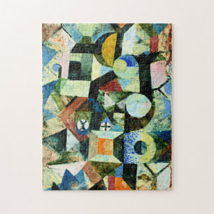 Quebra-cabeça Klee - Composição com a Meia Lua Amarela