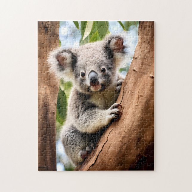 Quebra-cabeça Koala em uma árvore (Vertical)