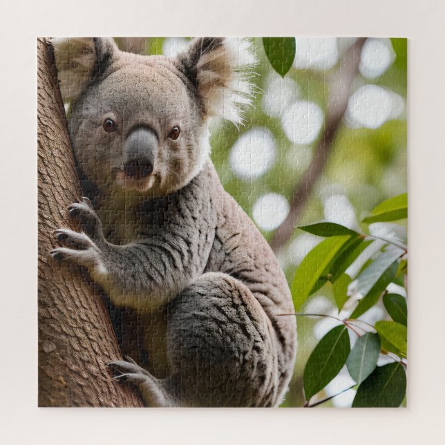 Quebra-cabeça Koala subindo uma árvore (Vertical)