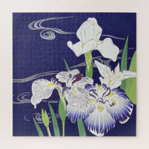 Quebra-cabeça Kogyo Tsukioka Irises,Arte Flor Japonesa