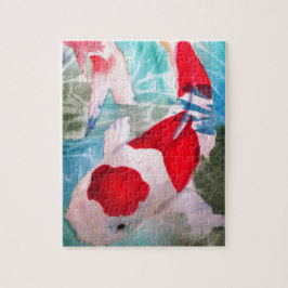 Quebra-cabeça Kohaku Koi 2 Arte japonesa de peixes aquosos