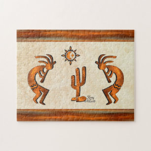Quebra-cabeça Kokopelli E Cactus