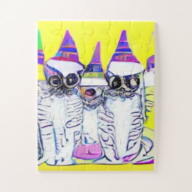 Quebra-cabeça kool katz esquisito (Vertical)