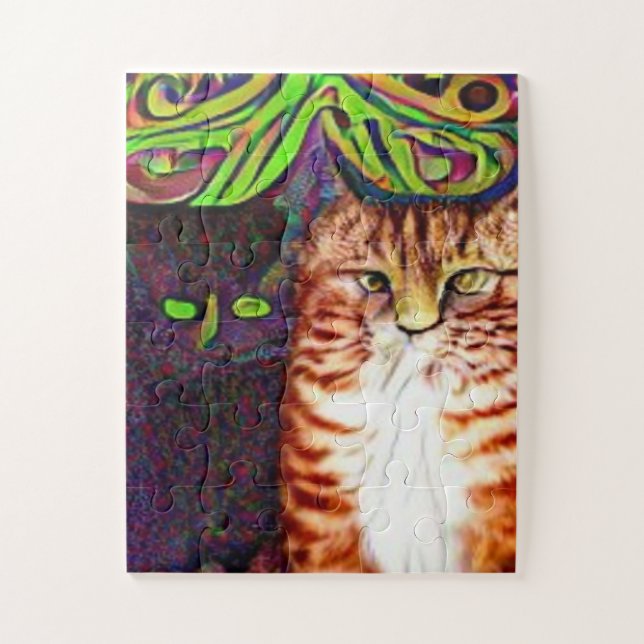 Quebra-cabeça kool katz esquisito (Vertical)