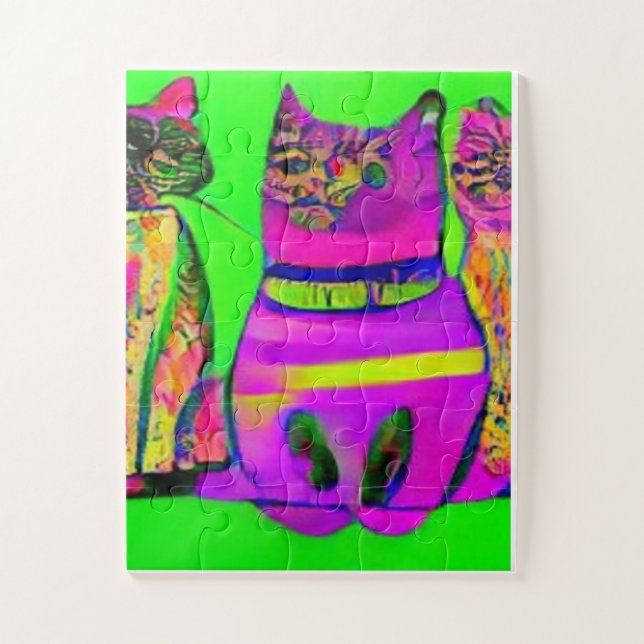 Quebra-cabeça kool katz esquisito (Vertical)