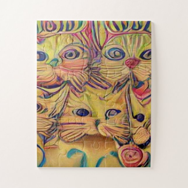 Quebra-cabeça kool katz esquisito (Vertical)