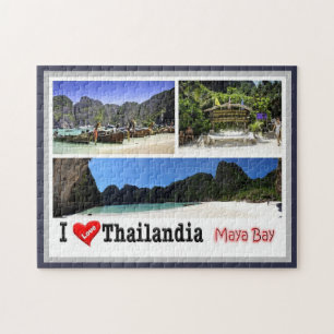 Quebra-cabeça Krabi - Maya Bay - Tailândia - I Love -