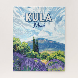 Quebra-cabeça Kula Maui Haleakala Hawaii - Lavanda Retro
