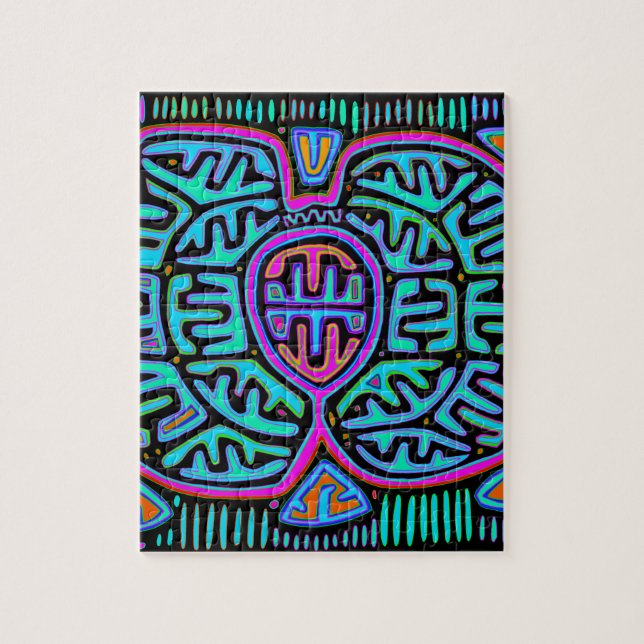 Quebra-cabeça Kuna Indian Mariposa (Vertical)