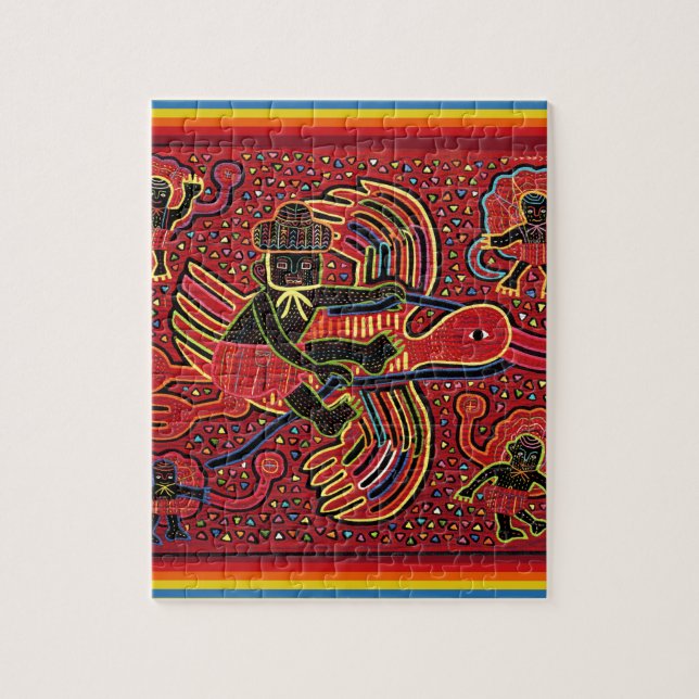 Quebra-cabeça Kuna Indian Storey Tringing Design (Vertical)