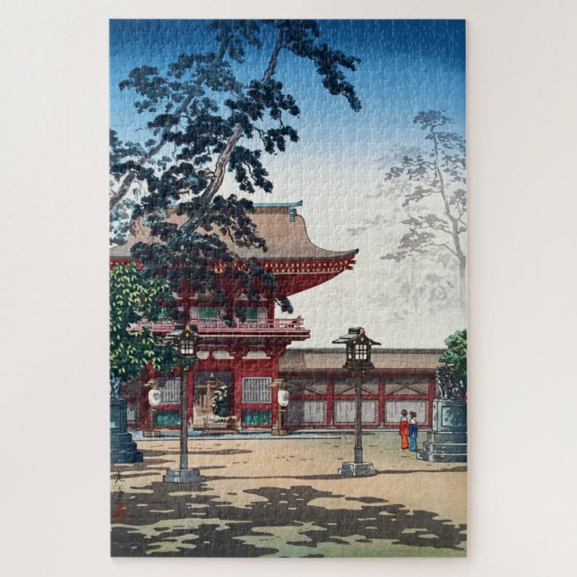 Quebra-cabeça Kyushu Hakozaki Hachimangu Shrine por Tsuchiya Koi (Vertical)