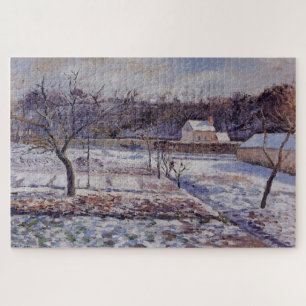 Quebra-cabeça L’Hermitage, Pontoise Snow Effect (1874) por C.P.