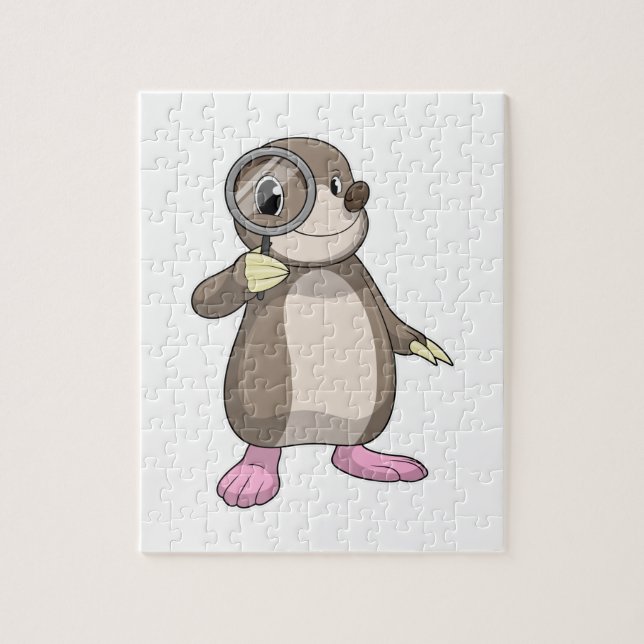 Quebra-cabeça Lã com Lente de Ampliação (Vertical)