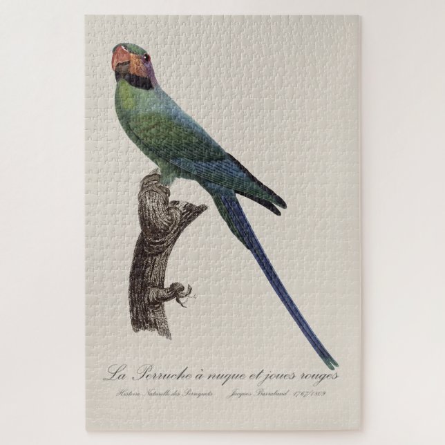 Quebra-cabeça La Perruche a nuque et joues rouges (Vertical)