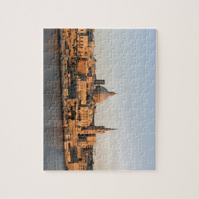 Quebra-cabeça La Valeta, Malta, ao anoitecer (Vertical)