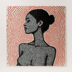 Quebra-cabeça Labirinto de Seu Despertar – Um Retrato Minimalist