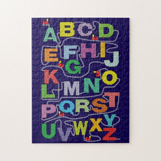 Quebra-cabeça Labirintos de Letras do Trilho (Vertical)