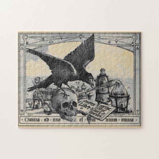 Quebra-cabeça Laboratório de Alquimia Medieval (Horizontal)