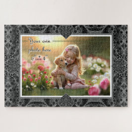 Quebra-cabeça Lace cerâmico Preto