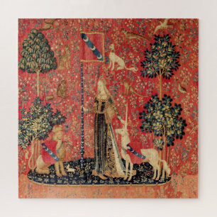 Quebra-cabeça LADY AND UNICORN Lion,Fantasy Flowers,Animals
