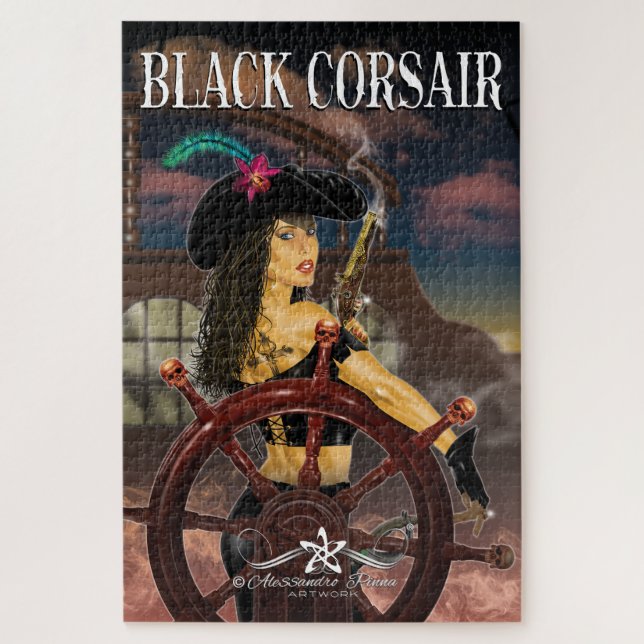 Quebra-cabeça Lady Black Corsair (Vertical)