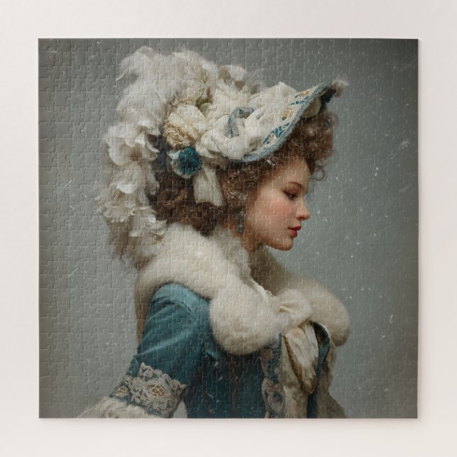 Quebra-cabeça Lady in Winter (Vertical)