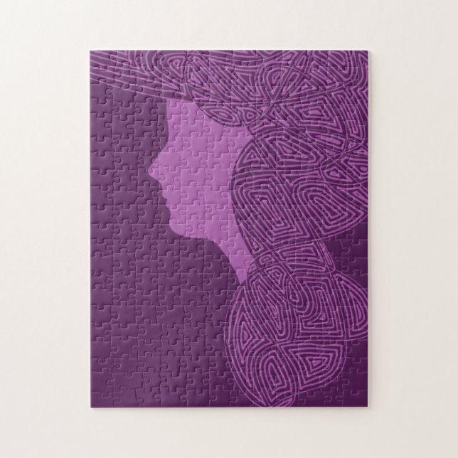 Quebra-cabeça Lady Purple (Vertical)