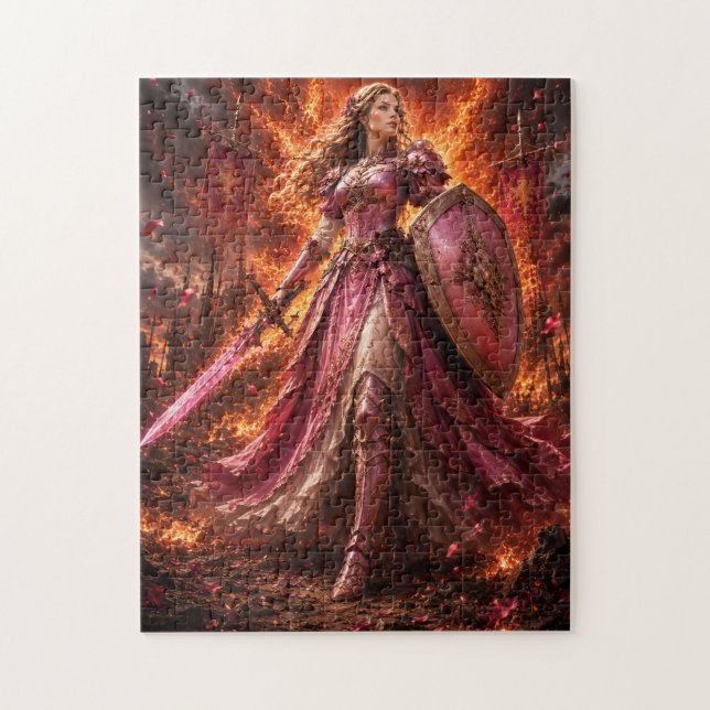 Quebra-cabeça Lady Rosaline Brightshield – Guardiã Rosefire (Vertical)