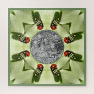 Quebra-cabeça Ladybug Na Dogwood Nature Adicione Sua Foto