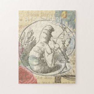 Quebra-cabeça Lagarta da Terra das Maravilhas de Alice: Tenniel