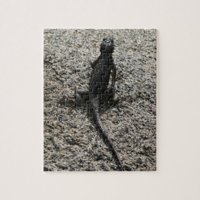 Quebra-cabeça Lagarto Preto (Vertical)