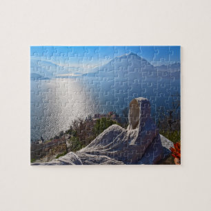 Quebra-cabeça Lago Como - Vezio Ghosts - Itália - 8x10 -110 pc