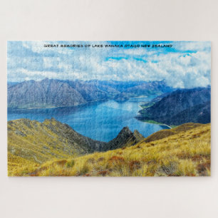 Quebra-cabeça Lago de Aniversário Wanaka Otago Nova Zelândia Jig