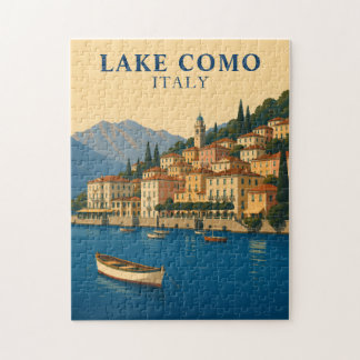 Quebra-cabeça Lago de Como Itália Viagem Clássica Lagos Italiano