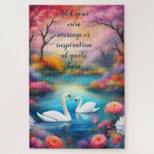 Lago do Amor de Cisne Personalizado