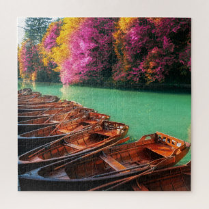 Quebra-cabeça Lago dos Boats, Plitvice, Lagos, Croácia