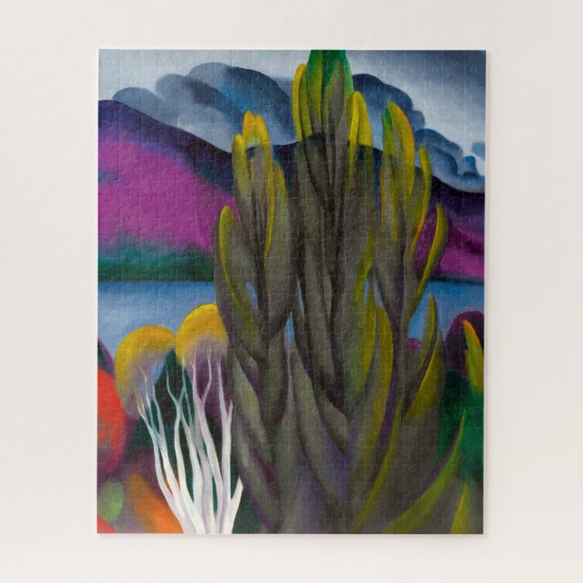 Quebra-cabeça Lago George White Birch | Georgia O'keeffe | (Vertical)