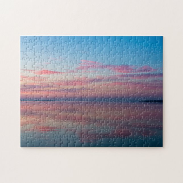 Quebra-cabeça Lago Huron Pink Sunrise (Horizontal)