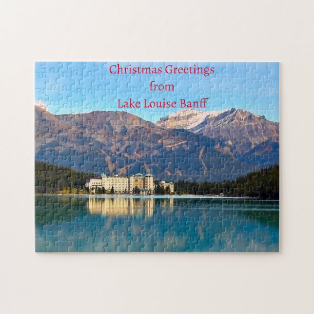 Quebra-cabeça Lago Louise Banff. (Horizontal)