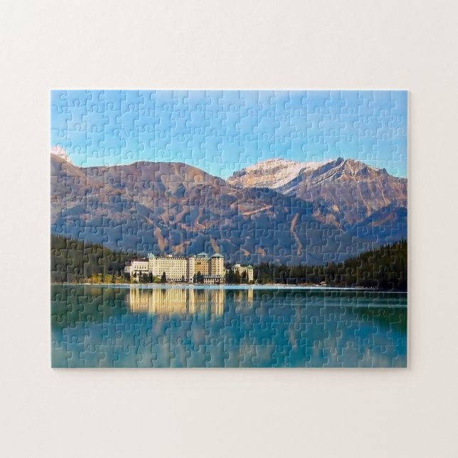 Quebra-cabeça Lago Louise Banff Alberta (Horizontal)