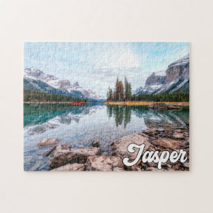 Quebra-cabeça Lago Maligne, Parque Nacional de Jasper