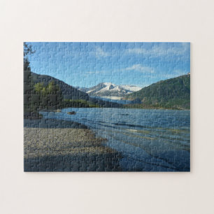 Quebra-cabeça Lago Mendenhall na paisagem de Juneau Alasca
