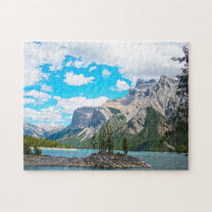 Quebra-cabeça Lago Minnewanka Canadá.