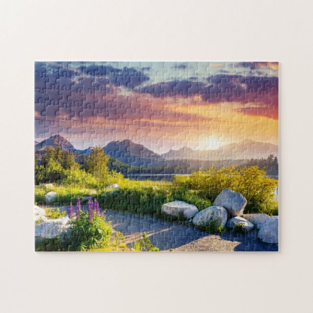 Quebra-cabeça Lago Montanha (Horizontal)
