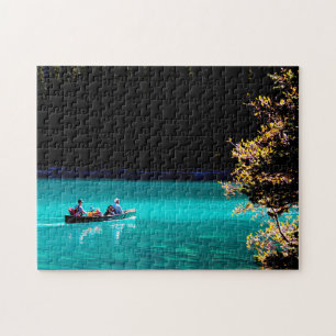 Quebra-cabeça Lago Moraine Canadá.